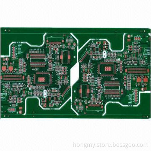 FR4 Double-sided Printed Circuit Board, ENIG Surface Finish with Irregular Shape